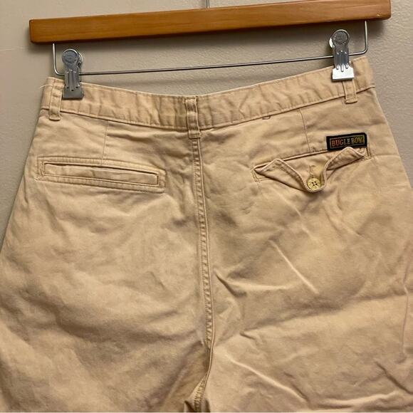 Vintage 10 (W30”) Bugle Boy cream high rise shorts - Picture 6 of 7